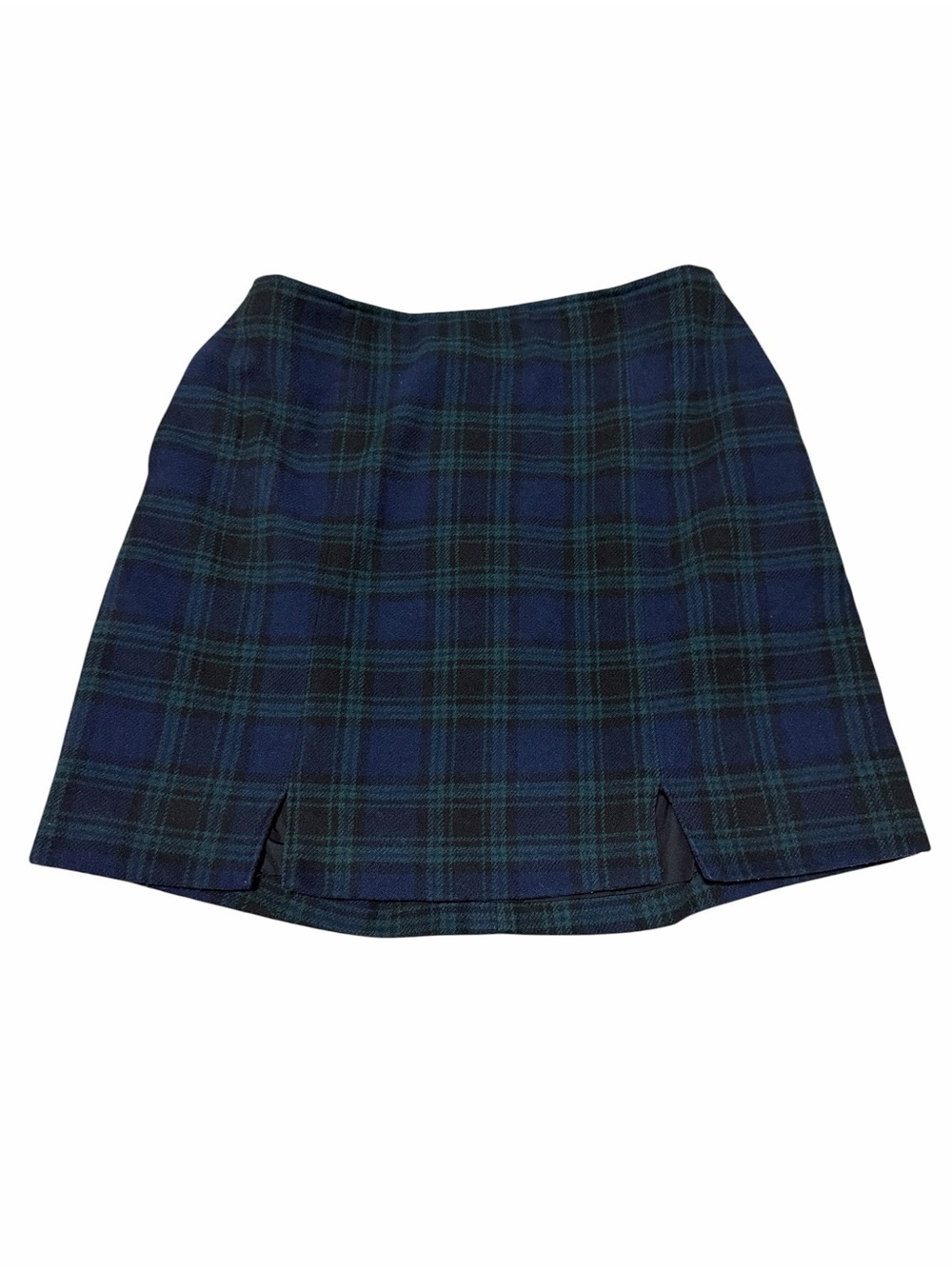 Hollister Ultra High-Rise Wool Blend Plaid Tartan Holiday Mini Skirt | Large